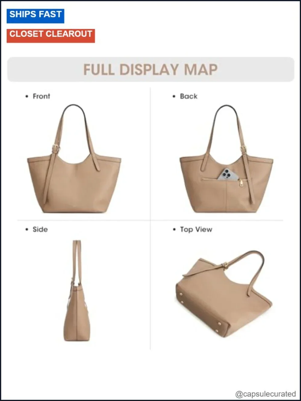 Genuine Leather Hobo Tote Handbag for Women Adjustable Strap